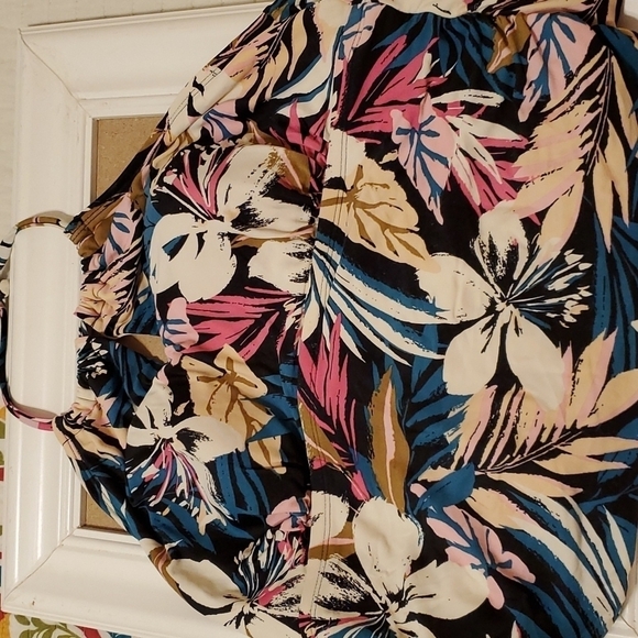Kona Sol Floral print one piece swimsuit size Large - Picture 7 of 10